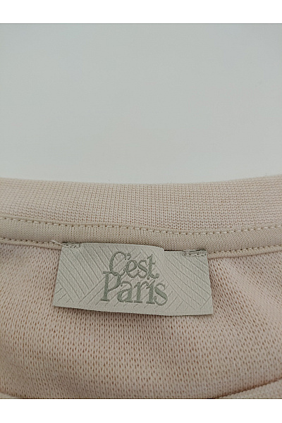 C'est tout Béžová dámská mikina crewneck oversized bez potisku Velikost DE 42 | C'est tout | obrázek 4