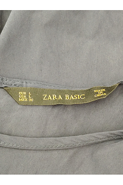 ZARA Modrá dámská halenka bez rukávů asymetrická elegantní Velikost EU L | ZARA | obrázek 6