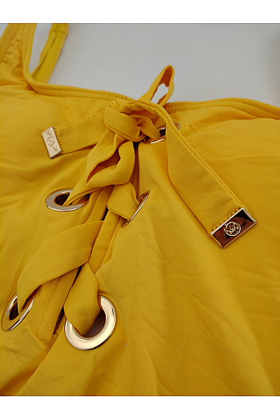 MICHAEL KORS Žluté jednodílné plavky na zavazování Vel. US 8 | MICHAEL KORS | obrázek 4