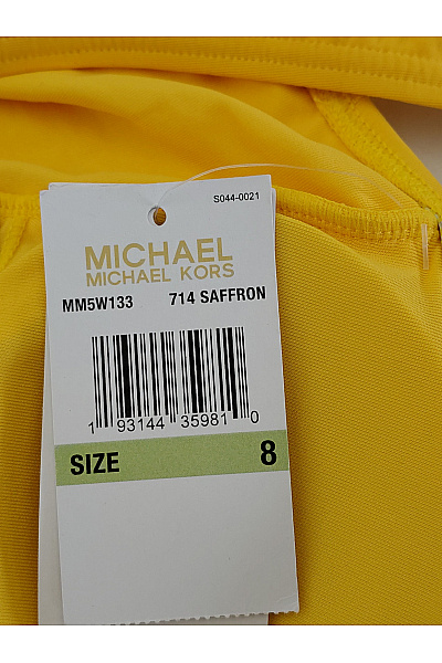 MICHAEL KORS Žluté jednodílné plavky na zavazování Vel. US 8 | MICHAEL KORS | obrázek 7
