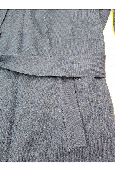 ADIA fashion Modrý pletený kabát s páskem Vel. DE 46 | ADIA fashion | obrázek 5