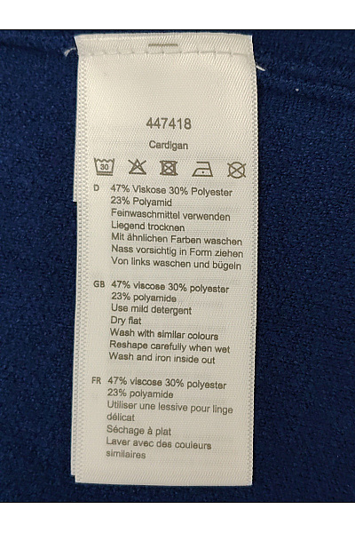 ADIA fashion Modrý pletený kabát s páskem Vel. DE 46 | ADIA fashion | obrázek 6