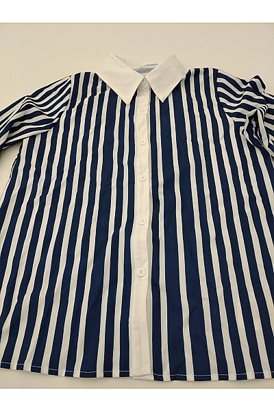 Černobílý komplet košile a široké palazzo kalhoty smart casual Velikost M | Unimoda | obrázek 8
