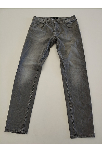 HYDEE Pánské šedé bavlněné džíny slim fit Vel. 32 | HYDEE | obrázek 2