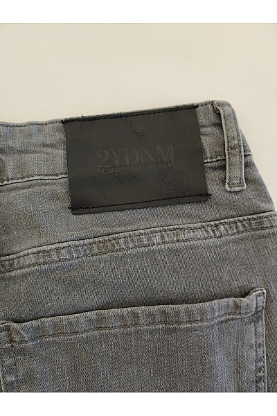 HYDEE Pánské šedé bavlněné džíny slim fit Vel. 32 | HYDEE | obrázek 4