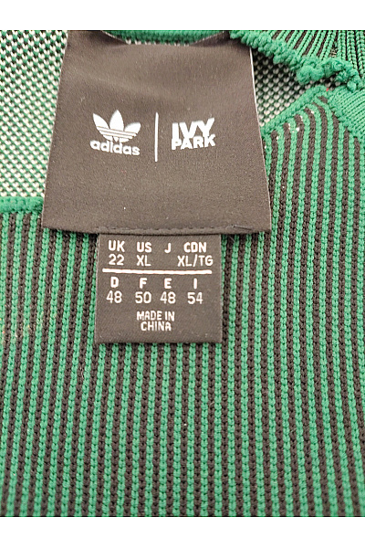 ADIDAS Zelené pletené mini šaty za krk bodycon Vel. DE 48 | ADIDAS | obrázek 5