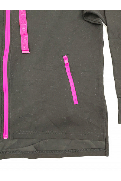Belinda Gold Černá dámská sportovní mikina na zip s kapucí Velikost EU 36 | Belinda Gold | obrázek 3