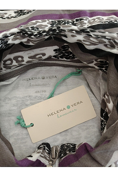 HELENA VERA Dámský domácí komplet pruhovaný fialový oversized Vel. EU 48/50 | HELENA VERA | obrázek 5