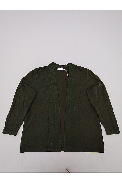 COUTURE LINE Dámský Khaki Kardigan S Flitry Vel. DE 48