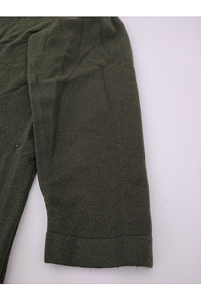 COUTURE LINE Dámský khaki kardigan s flitry Vel. DE 48 | COUTURE LINE | obrázek 2