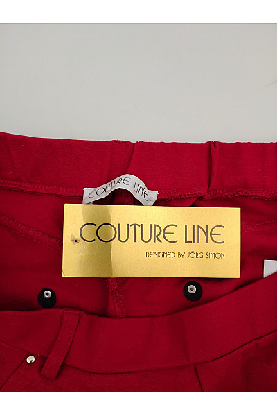 COUTURE LINE Červené dámské elegantní kalhoty s vysokým pasem Velikost DE 44 | COUTURE LINE | obrázek 6