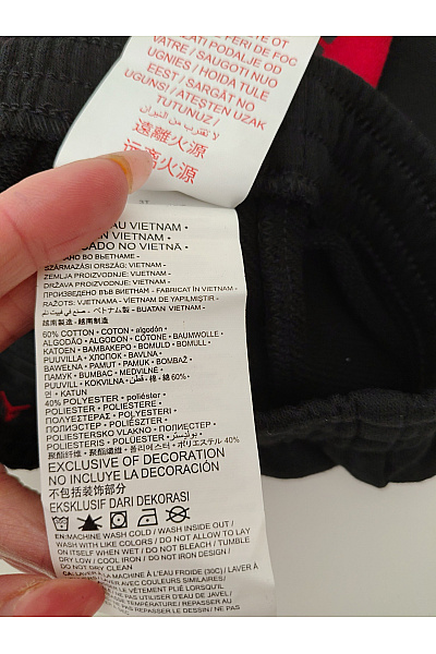 Nike Černé chlapecké bavlněné kraťasy s červenými detaily Vel. US 3T | Nike | obrázek 5