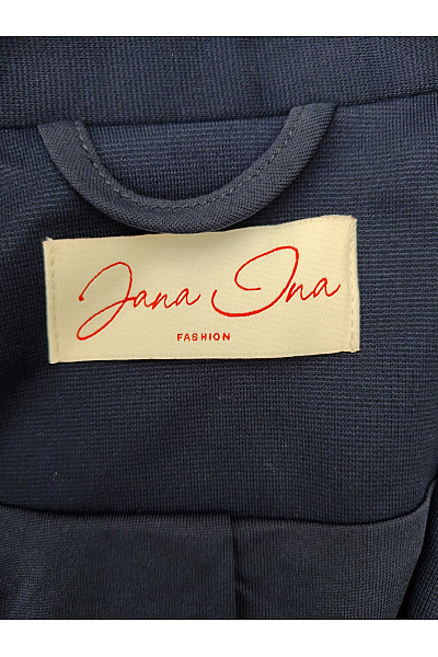 Jana Ina Modré dámské sako s 3/4 rukávem a jedním knoflíkem Vel. EU 38 | Jana Ina | obrázek 6