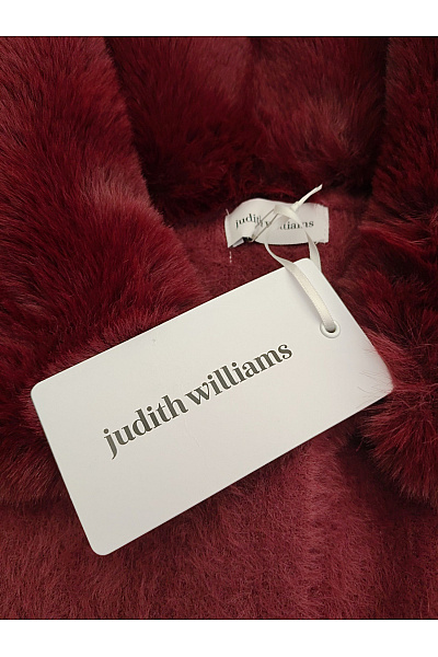 Judith Williams Červený teddy kabát s kožešinovým límcem Vel. EU 40 | Judith Williams | obrázek 7