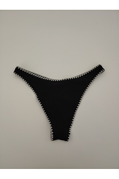 Hunkemoller Černé brazilské plavkové kalhotky vykrojené Velikost M | Hunkemoller | obrázek 3