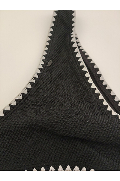 Hunkemoller Černé brazilské plavkové kalhotky vykrojené Velikost M | Hunkemoller | obrázek 4