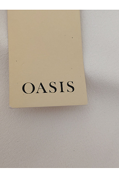 Oasis Bílé letní mini šaty za krk s páskem a knoflíky Velikost UK 14 | Oasis | obrázek 6