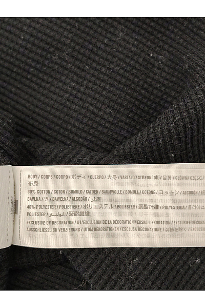 Hollister Černé bavlněné tričko s dlouhým rukávem hranatý výstřih henley crop top Velikost M | Hollister | obrázek 5