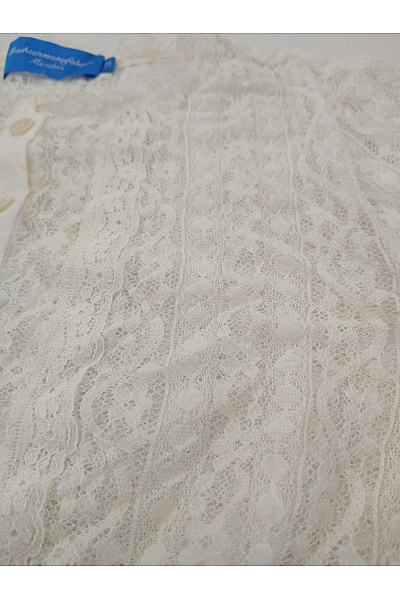 Trachtenmanufaktur Bílá krajková crop košile s knoflíčky Vel. DE 34 | Trachtenmanufaktur | obrázek 5