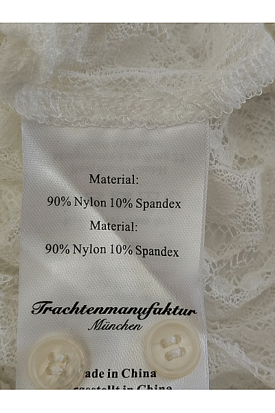 Trachtenmanufaktur Bílá krajková crop košile s knoflíčky Vel. DE 34 | Trachtenmanufaktur | obrázek 7