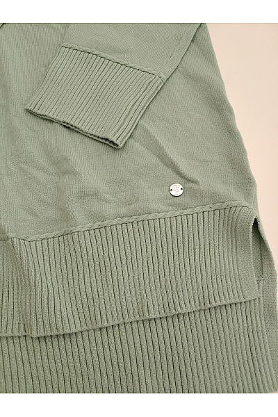 C'est tout Dámský khaki pletený komplet oversized volný smart casual Velikost DE 42 | C'est tout | obrázek 3