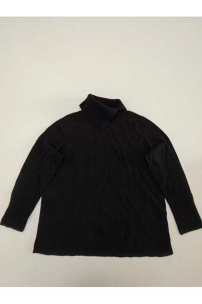 THOM By Thomas Rath Černý Dámský Kašmírový Rolák Oversized Vel. DE 46