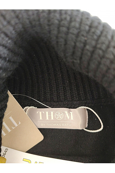 THOM By Thomas Rath Černý dámský kašmírový rolák oversized Vel. DE 46 | THOM By Thomas Rath | obrázek 5