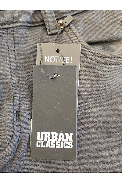 URBAN CLASSICS Pánské černé bavlněné úzké džíny seprané Vel. 29 | URBAN CLASSICS | obrázek 6