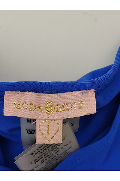 Moda Minx Modré brazilské plavkové kalhotky na zavazování s kamínky Velikost L | Moda Minx | obrázek 6