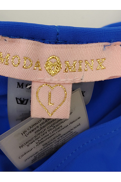 Moda Minx Modré brazilské plavkové kalhotky na zavazování s kamínky Velikost L | Moda Minx | obrázek 7