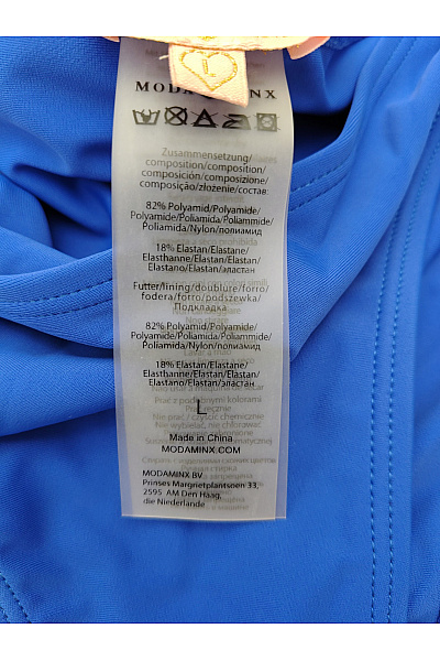 Moda Minx Modré brazilské plavkové kalhotky na zavazování s kamínky Velikost L | Moda Minx | obrázek 8