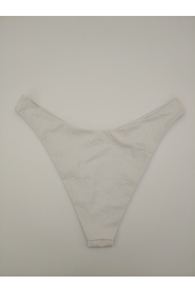 Hunkemoller Bílé brazilské plavkové kalhotky s krajkou Velikost XXL | Hunkemoller | obrázek 3