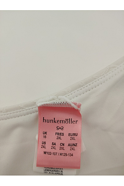 Hunkemoller Bílé brazilské plavkové kalhotky s krajkou Velikost XXL | Hunkemoller | obrázek 5
