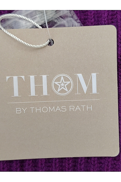 THOM By Thomas Rath Fialový pletený kardigan na knoflíky do véčka Vel. DE 42 | THOM By Thomas Rath | obrázek 5