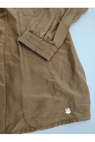 C'est tout Dámský khaki komplet palazzo kalhoty a košile oversized smart casual Velikost DE 44 | C'est tout | obrázek 4