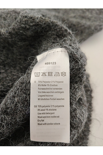 Jana Ina Šedý dámský pulovr se stojáčkem oversized Velikost EU 44 | Jana Ina | obrázek 6