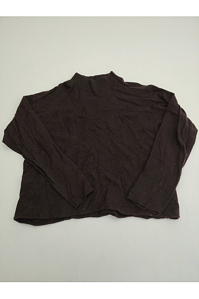 Tif Tiffy Hnědý dámský pulovr se stojáčkem oversized Velikost L/XL | Tif Tiffy | obrázek 2