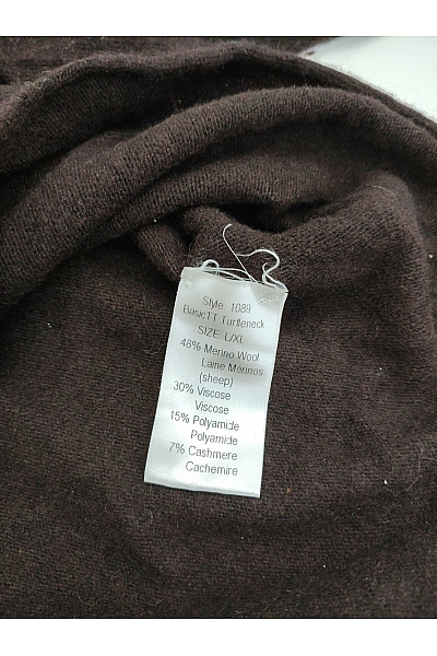 Tif Tiffy Hnědý dámský pulovr se stojáčkem oversized Velikost L/XL | Tif Tiffy | obrázek 8