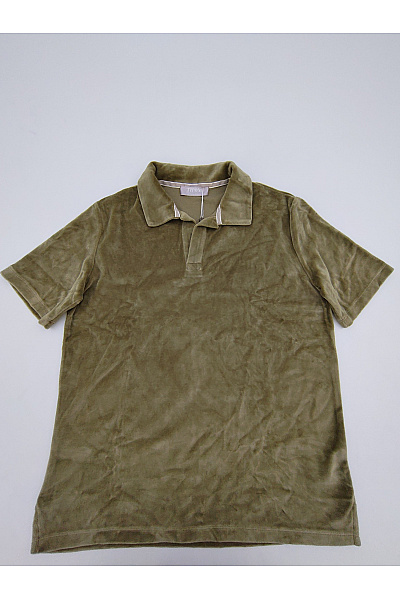 THOM By Thomas Rath Pánské Khaki Polo Tričko S Krátkým Rukávem Bavlněné Velikost DE 48