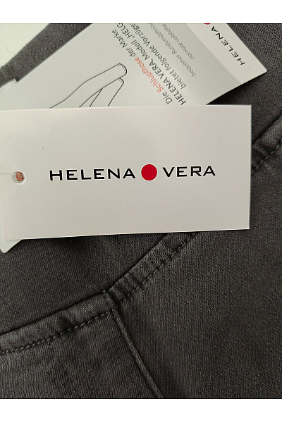 HELENA VERA Dámské bavlněné kalhoty s vysokým pasem Velikost DE 22 | HELENA VERA | obrázek 3