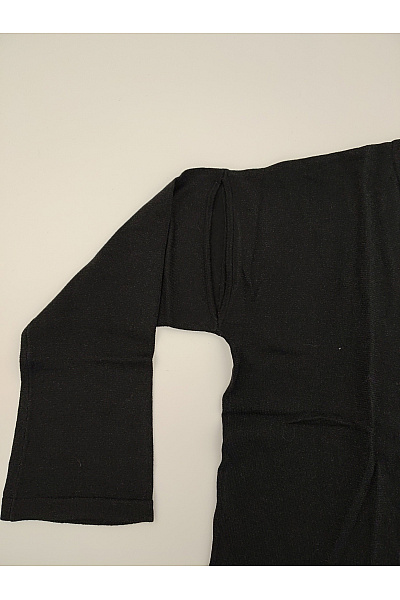 Belinda Gold Černé dámské tričko s dlouhým rukávem basic oversize Vel. DE 42 | Belinda Gold | obrázek 3