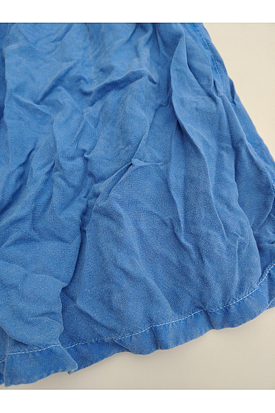 lemon beret Modré dívčí šaty s nařaseným živůtkem Velikost EU 134 | lemon beret | obrázek 3