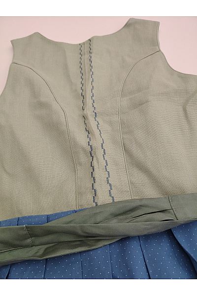 Hammerschmid Bavlněné dirndl šaty midi khaki Velikost DE 40 | Hammerschmid | obrázek 8