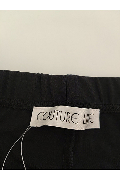 COUTURE LINE Černé široké kalhoty s kapsami a pružným pasem Velikost EU 40 | COUTURE LINE | obrázek 3