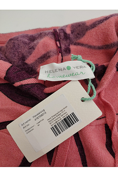 HELENA VERA Růžový dámský komplet s kapucí a širokými palazzo kalhotami Vel. DE 44 | HELENA VERA | obrázek 7