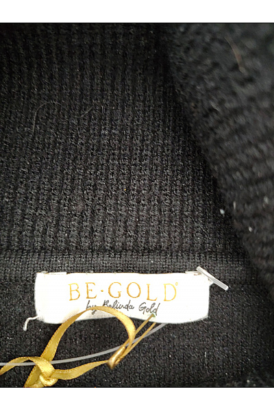 Belinda Gold Černý dámský oversized rolák s kapsami Vel. EU 46 | Belinda Gold | obrázek 6