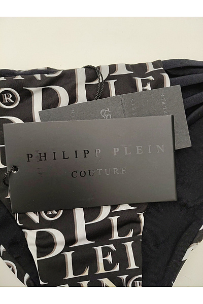 Philipp Plein Černobílé bikiny spodní díl na zavazování Velikost S | Philipp Plein | obrázek 5