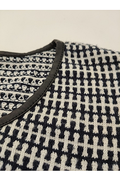 Černobílé mini šaty s kapsami Velikost S | Unimoda | obrázek 4