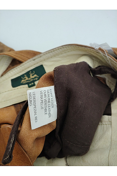 Wiesnkonig Pánské kožené kraťasy s kšandami vintage Vel. DE 48 | Wiesnkonig | obrázek 8