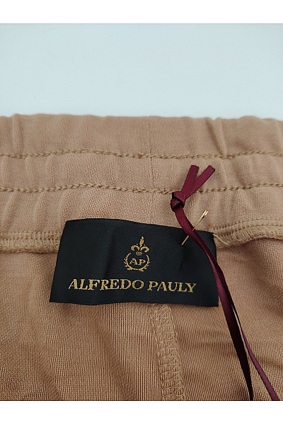 Alfredo Pauly Dámské hnědé široké kalhoty s vysokým pasem Vel. DE 46 | Alfredo Pauly | obrázek 5